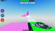 Screenshot of one of the mini-obbies in Funk Tower (Image via Roblox)